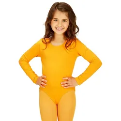 Kinder-Langarmbody, orange