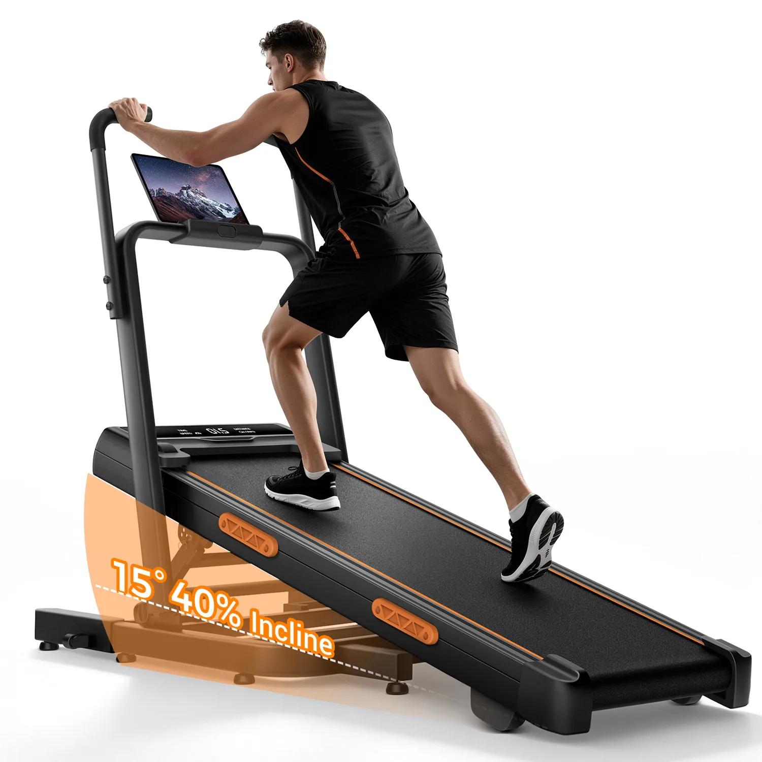 Walking Pad X5FD - Echte Steigung 0-40 % - Geschwindigkeit 1-12 km/h - Klappbar - Verlängerte Handläufe - Lauffläche 100 x 40 cm - Belastbarkeit 159 kg