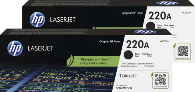 HP 220A LaserJet Toner Zwart - 2 stuks