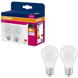 2er Pack OSRAM E27 LED Lampa Value Class matt 4,9W wie 40W warmweiß 3000K