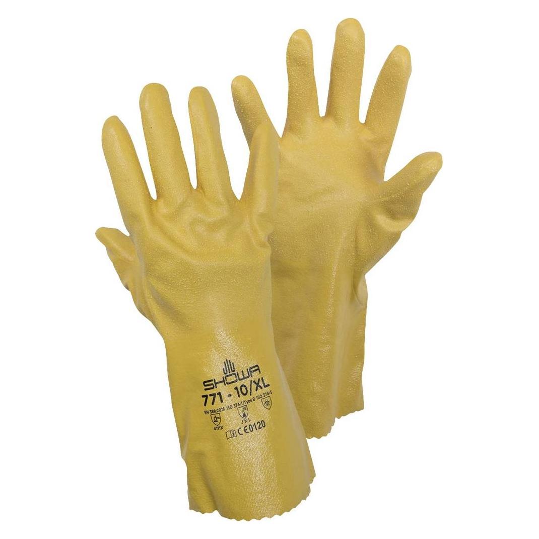 Showa 771 nitrile gauntlet, 10 (10) (SHO7714)