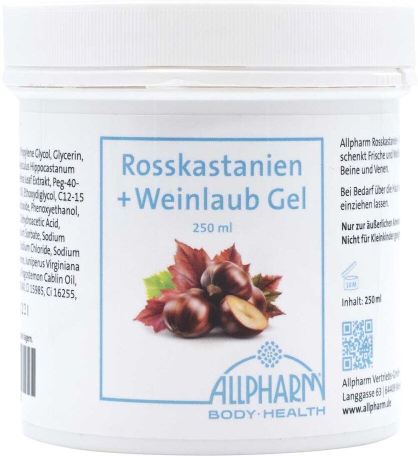 Rosskastanien+weinlaub Allpharm Premium Gel
