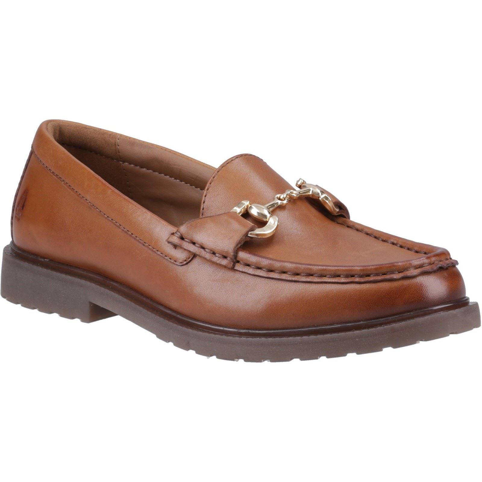 Hush Puppies Verity Snaffle Leder Damen Tan Slipper