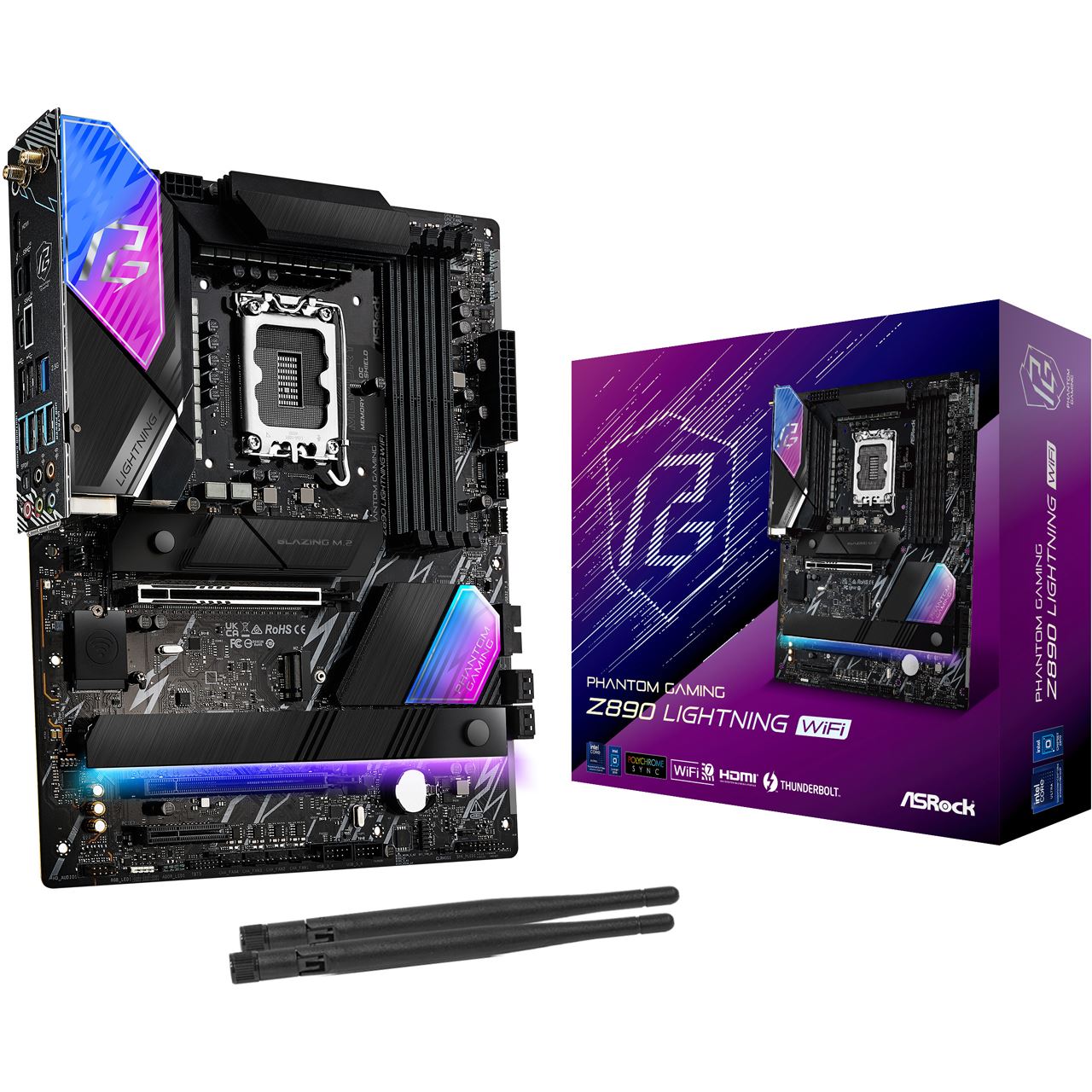 ASRock Lightning Wifi Intel Z890 So.1851 DDR5 ATX Retail