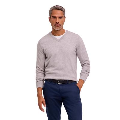 Strickpullover FALKE "Pure Lambswool", Herren, Gr. XL, storm grau (3820), Pullover Strickpullover