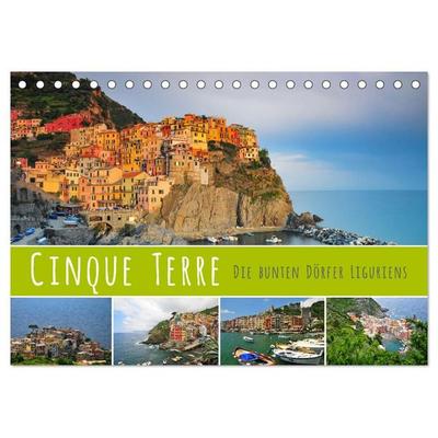 Cinque Terre - die bunten Dörfer Liguriens (Tischkalender 2027 DIN A5 quer), CALVENDO Monatskalender