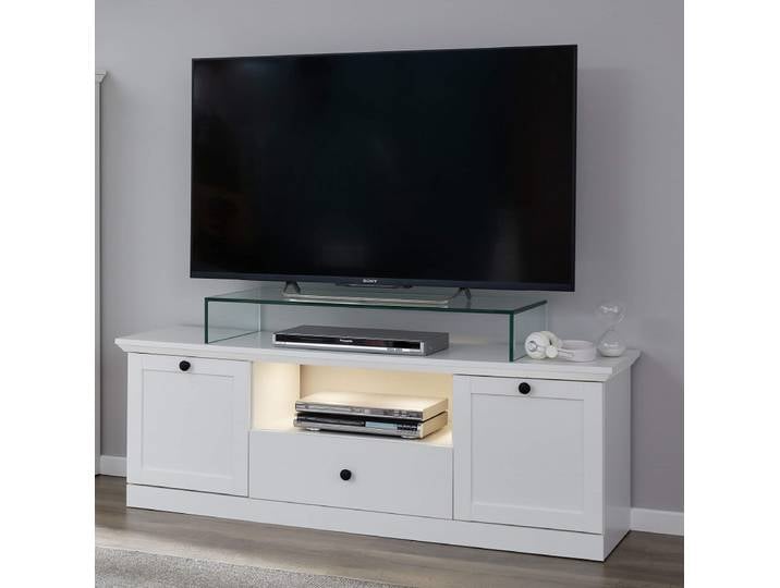 Lowboard TV-Unterteil Baxter , Landhausstil , weiß