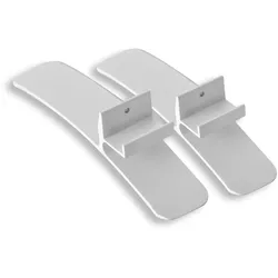 Standfüße für Infrarotheizung - Weiß 2er Set aus Aluminium