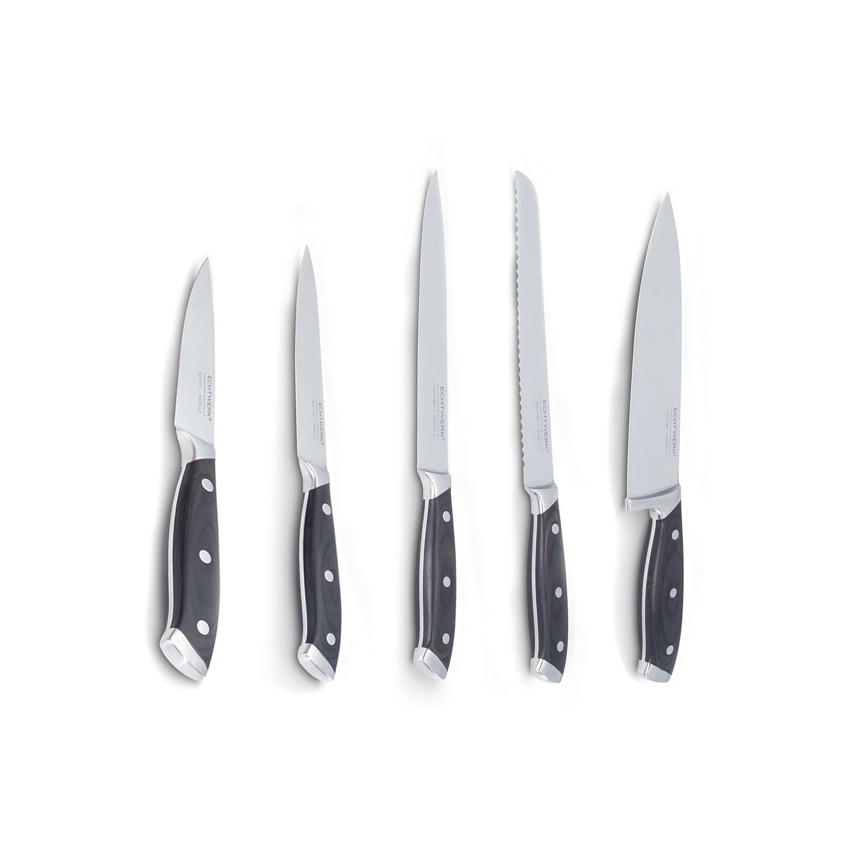 Echtwerk Messer-Set inkl. Schärfer/Kochmesser 6tlg
