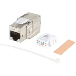 shiverpeaks Netzwerk Keystone RJ45 Cat. 8.1 feldkonfektionierbar aus Metall