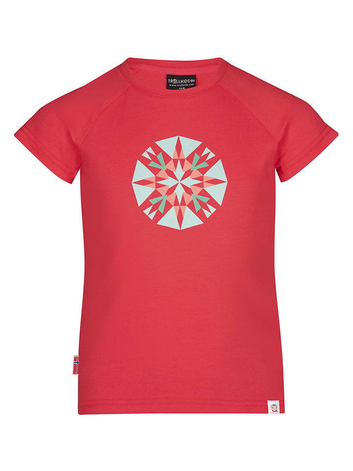 Trollkids Funktionsshirt "Senja" in Rot - 110
