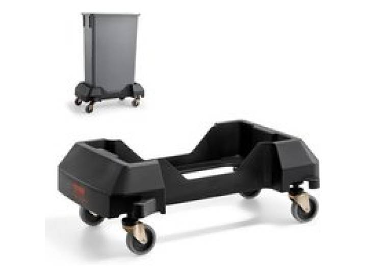 VEVOR Mülltonnenwagen 460x252 mm, passend für 60,6/87 L Behälter, Abfalleimer Dolly mit 4 feststellbaren Rädern, 90 kg Tragkraft, Tonnen-Rollwagen, Mülltonnen-Rollwagen aus Kunststoff