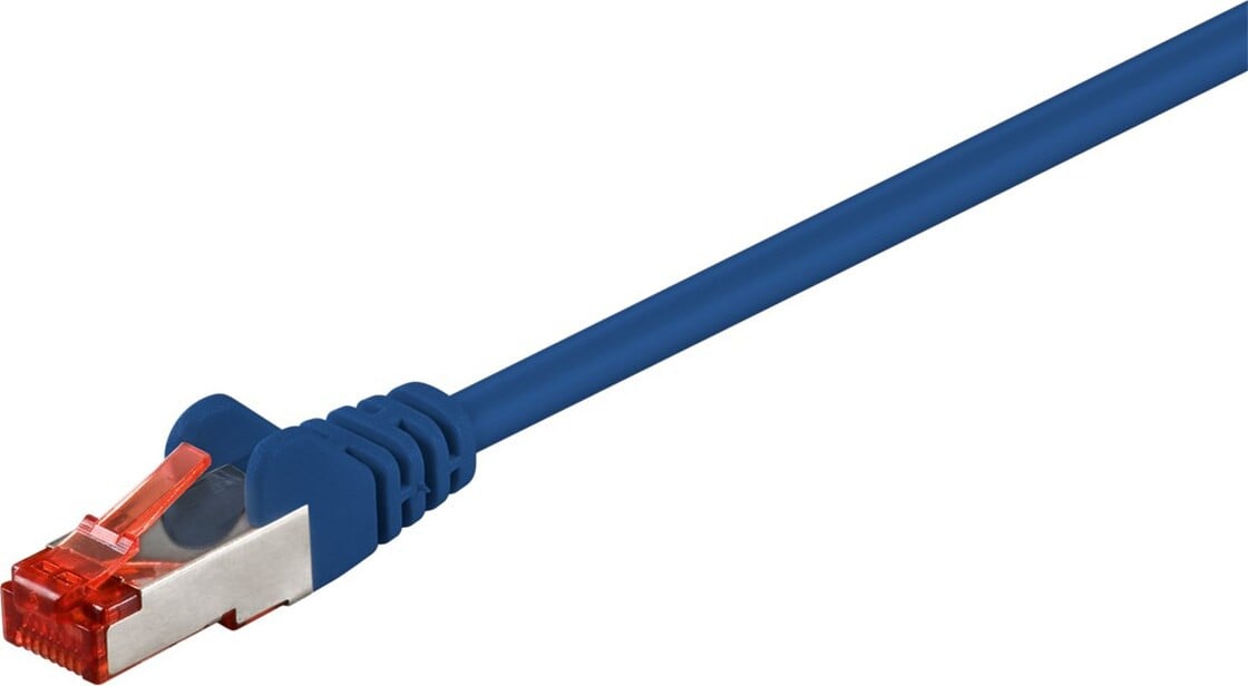 Goobay CAT 6 netwerkkabel S/FTP, blauw, 1,5 meter