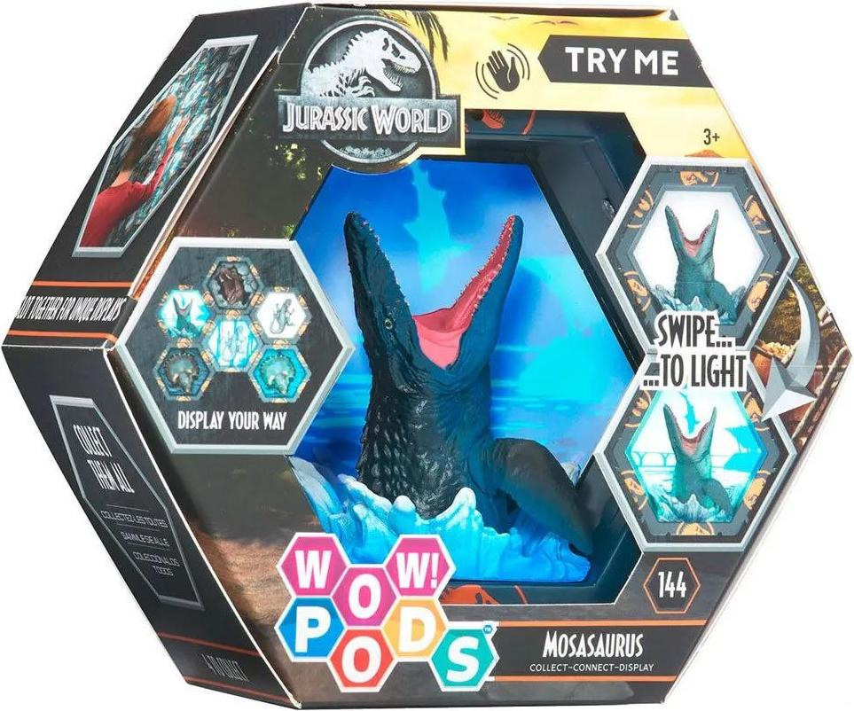Jurassic World LED Wow! Mosasaurus-figuur, meerkleurig