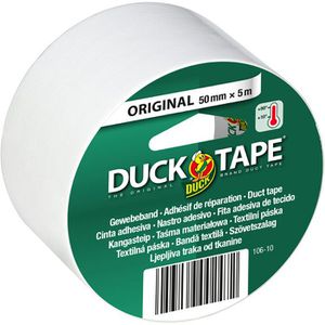 Duck Gewebeband Tape 106-10, Original, weiß, 50mm x 5m