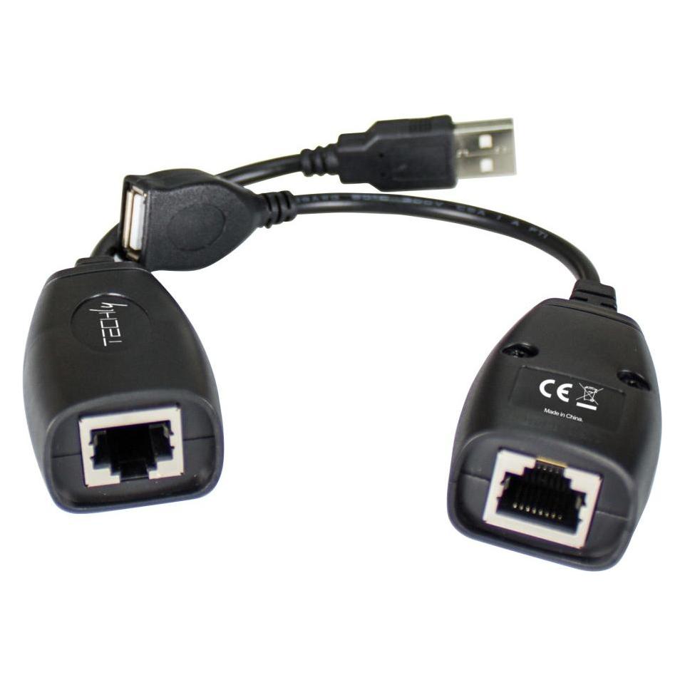 Techly USB Extender by Cat.5E/6 cable 50m (U/UTP, CAT5e, 0.19 m) (IUSB-EXTENDTY5)