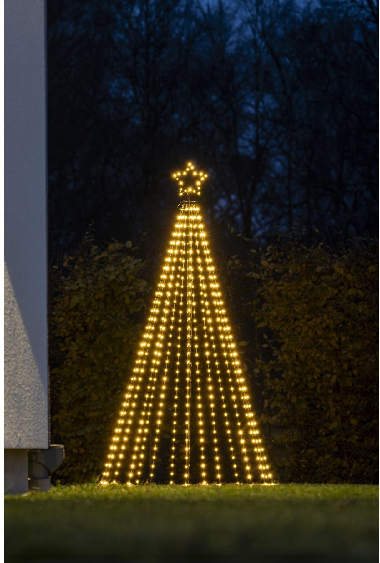 KONSTSMIDE LED Dekofigur "LED Tannenbaum mit Stern, 515 LEDs, 6 W", schwarz, H: 180cm, Leuchten, LED Dekofigur schwarz H: 180cm