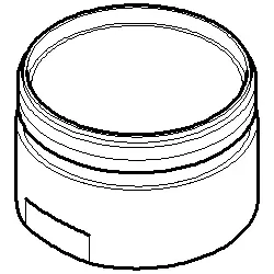 Dornbracht Luftsprudler-Gehäuse 092301121-00 chrom