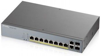 Zyxel gs1350-12hp, 12 port managed cctv poe switch, long range, 130w (1 year ncc