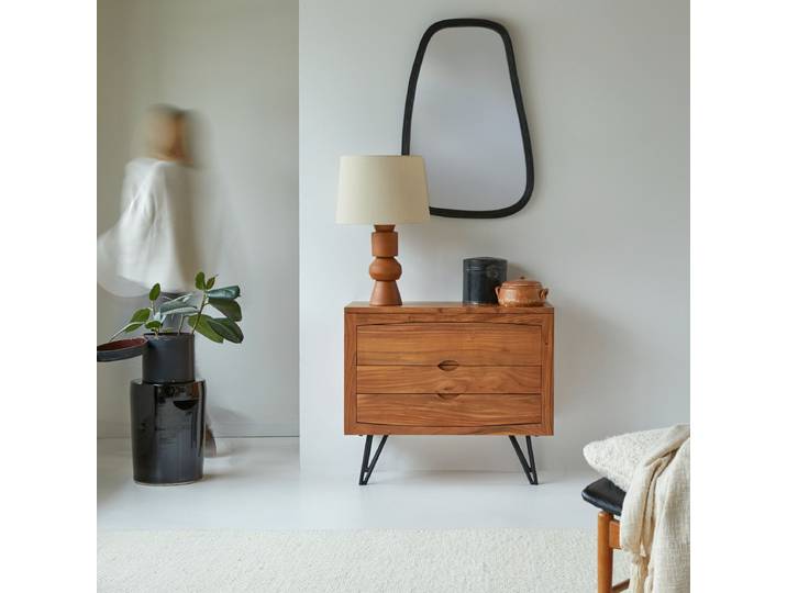 Kommode aus massivem Akazienholz Bonnie - Braun - Acacia