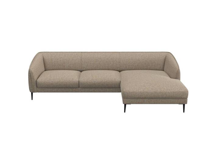 Ecksofa Fady Stoff hellbraun B 298 T 74 cm - Ecksofa