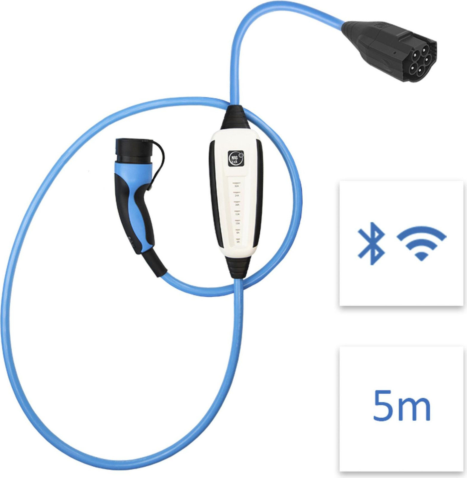 NRGkick Mobiele laadstation Pure met 5 meter kabel, WLAN en BLE