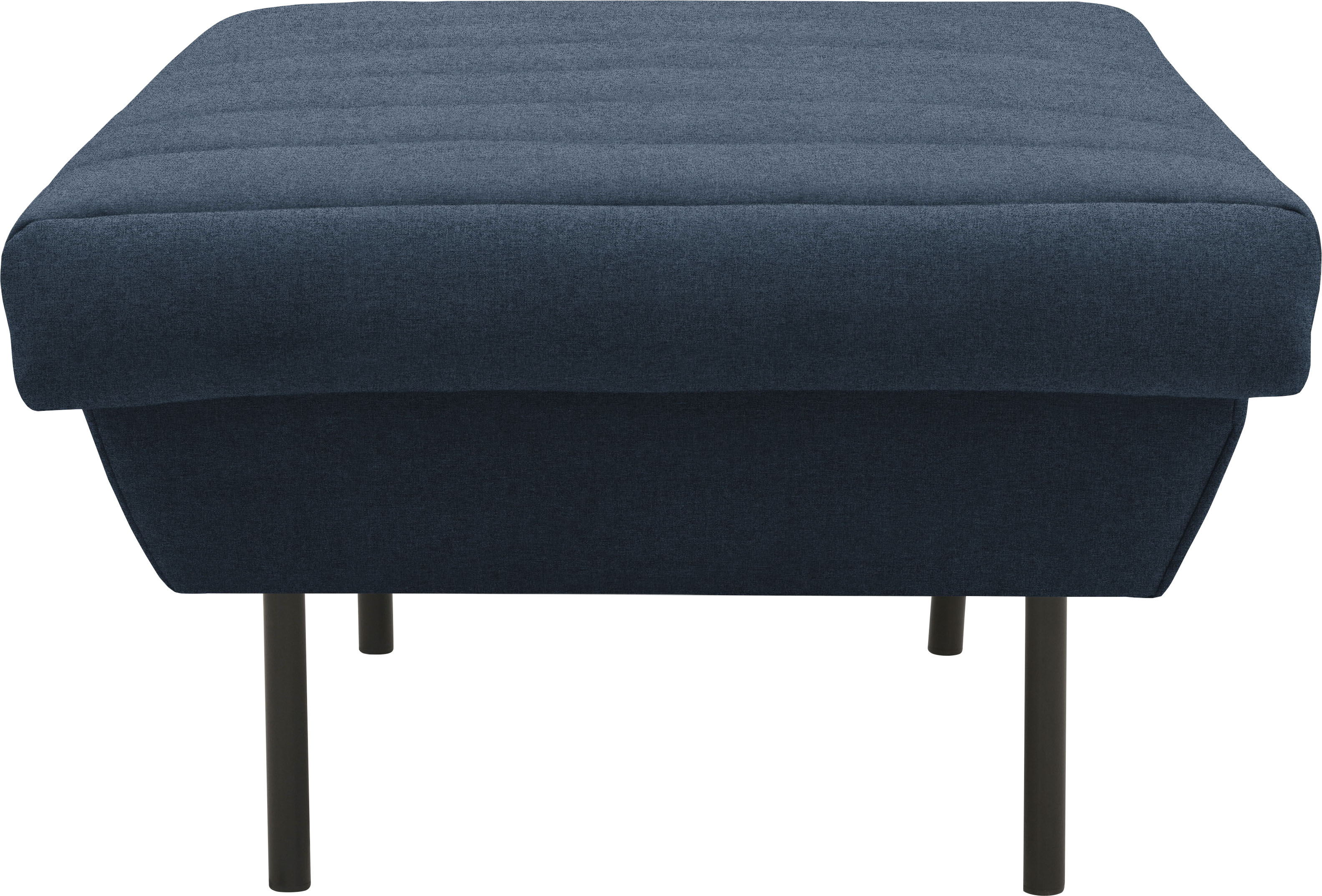 Hocker "LOOKS IX", blau (dunkelblau), B:70cm H:45cm T:70cm, 100% Polyester, LOOKS BY WOLFGANG JOOP, Hocker, Hocker, Quersteppung, passend zur Serie LOOKS IX