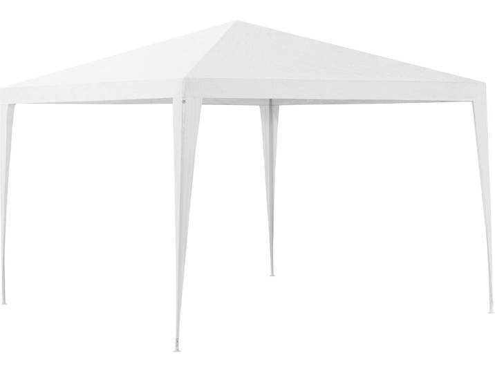 [casa.pro] Pavillon 300x300x255cm Gartenzelt Partyzelt Gartenpavillon Bierzelt Festzelt Weiß