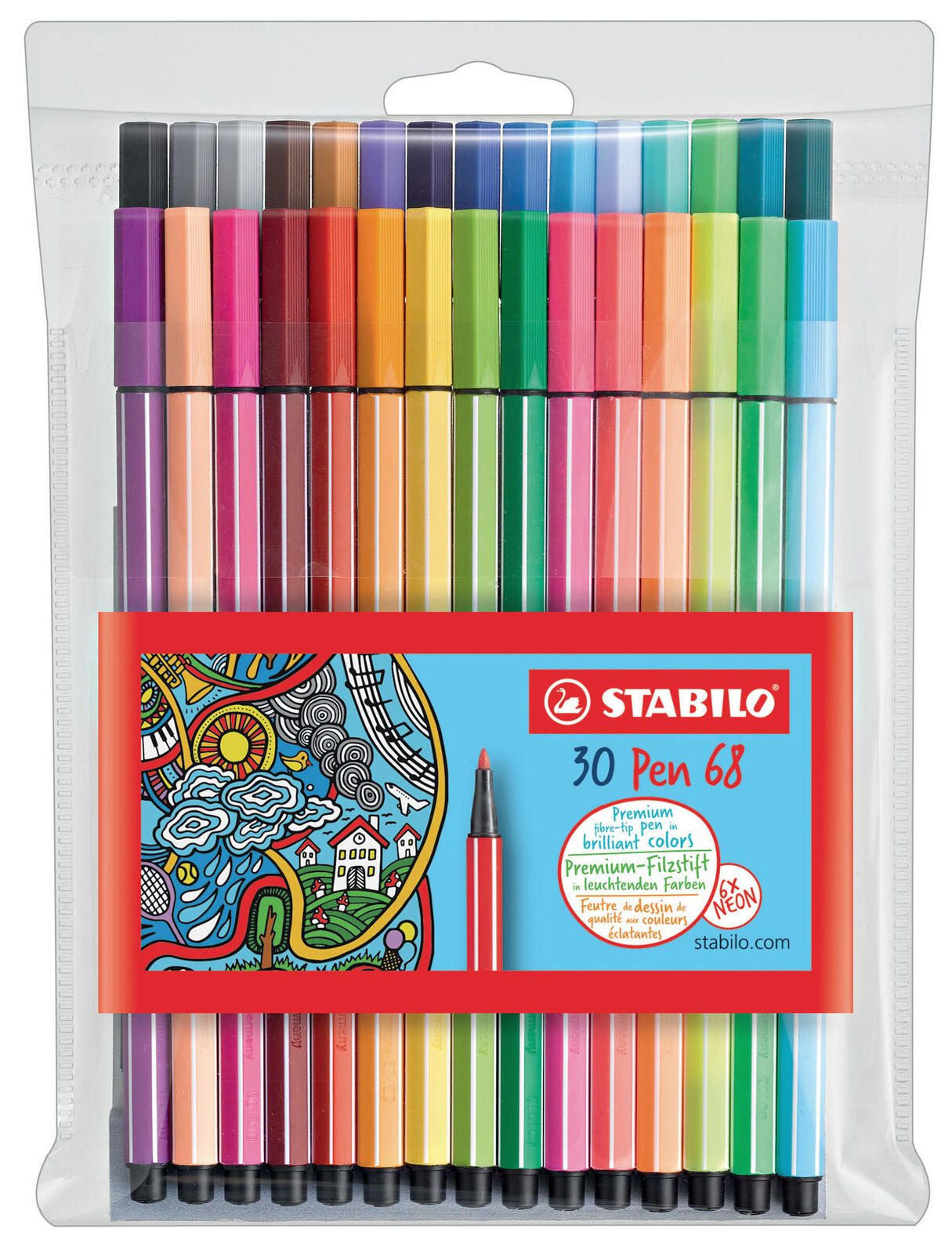 STABILO Filzstifte Mehrfarbig 1.0 mm 6830-1