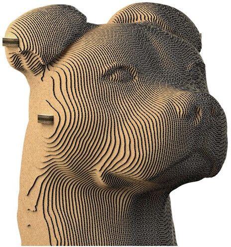 Puzzle-Sculpture 3D en carton Staffy - Creatif Wood