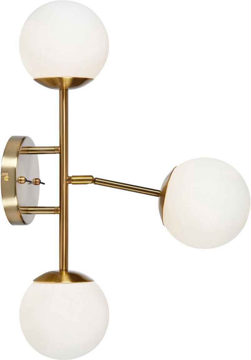 Markslöjd Applique murale 3xg9 laiton et blanc Blanc 15x60x40cm