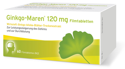HERMES Arzneimittel GmbH GINKGO-MAREN 120 mg Filmtabletten 60 St 09206654
