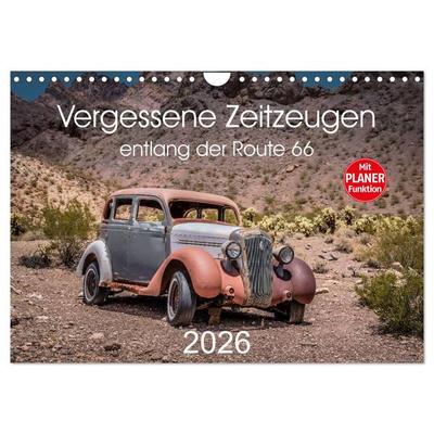 Vergessene Zeitzeugen entlang der Route 66 (Wandkalender 2026 DIN A4 quer), CALVENDO Monatskalender
