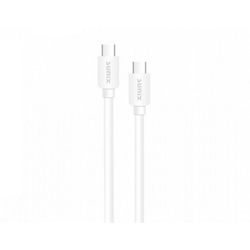 Sunix USB-C naar USB-C kabel, Type-C snellader en datakabel voor smartphones