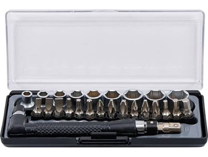 BGS Diy 20802 Bit- en dopsleutel-/haakse schroeverset 6,3 mm (1/4 ) 26-dlg