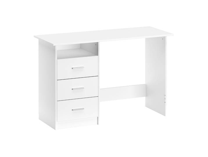 Schreibtisch CANOPUS mit Stauraum 120 x 48 x 77 cm weiss