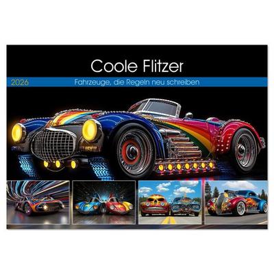 Coole Flitzer (Wandkalender 2026 DIN A3 quer), CALVENDO Monatskalender