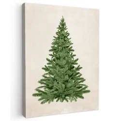 LEINWANDBILD Weihnachtsbaum - Grün - Weihnachten - Feiertage Room Decor 30x40 cm