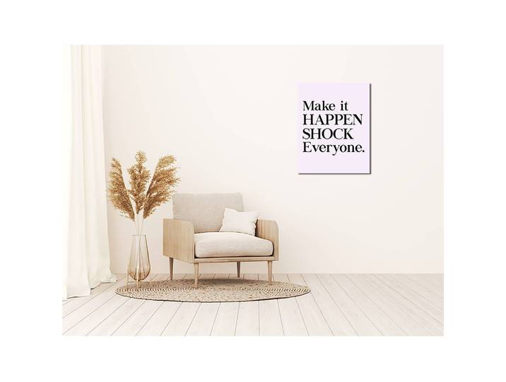 Bild Make it happen Metal: Aku-Dibond Multicolor 40 x 50cm