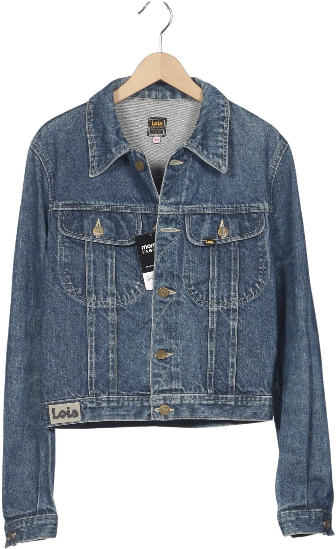 Lois Damen Jacke, Blau, Gr. M, Baumwolle - Second Hand