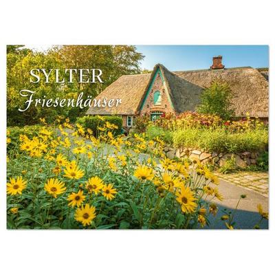 Sylter Friesenhäuser (Tischkalender 2026 DIN A5 quer), CALVENDO Monatskalender