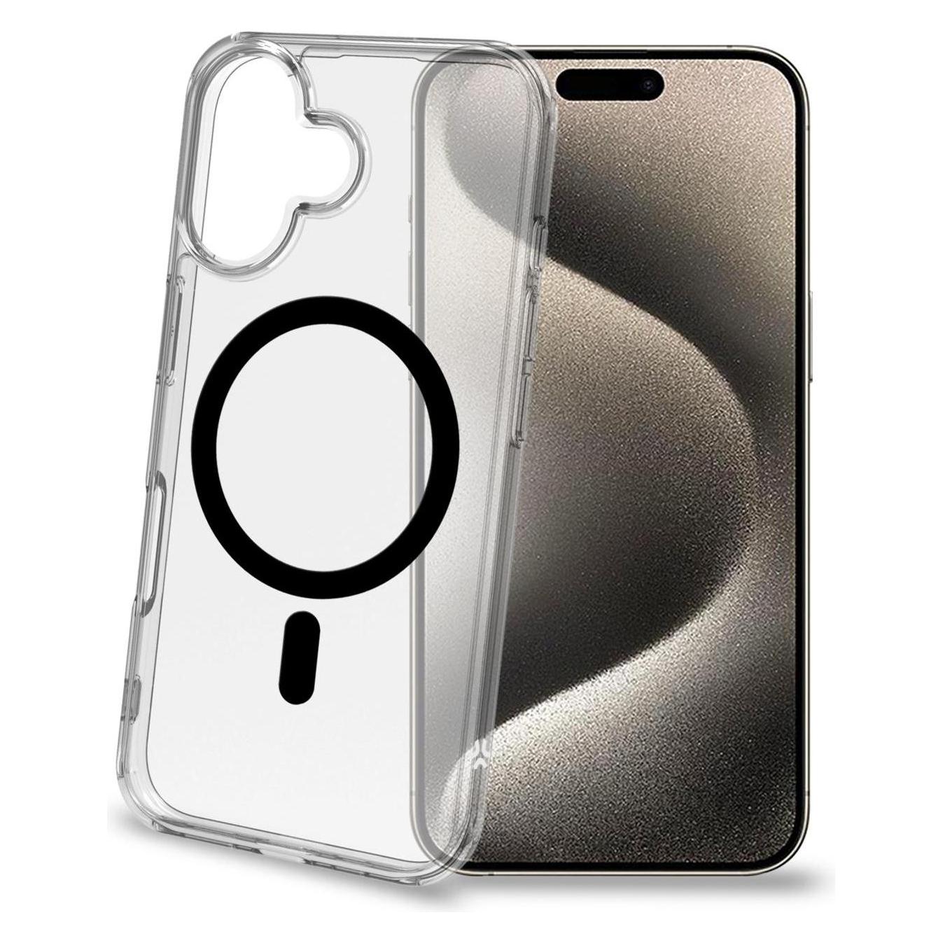 Celly GelSkinMag für iPhone 16 (Apple iPhone 16) (GELSKINMAG1112B)