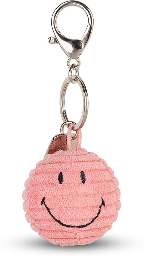 Smileyworld Llavero de peluche rosa Keychain ECO de pana Smiley Bon Ton Toys.