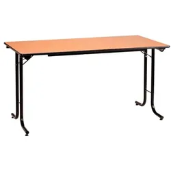 SODEMATUB Klapptisch 120 cm Gestell schwarz braun, 120 cm