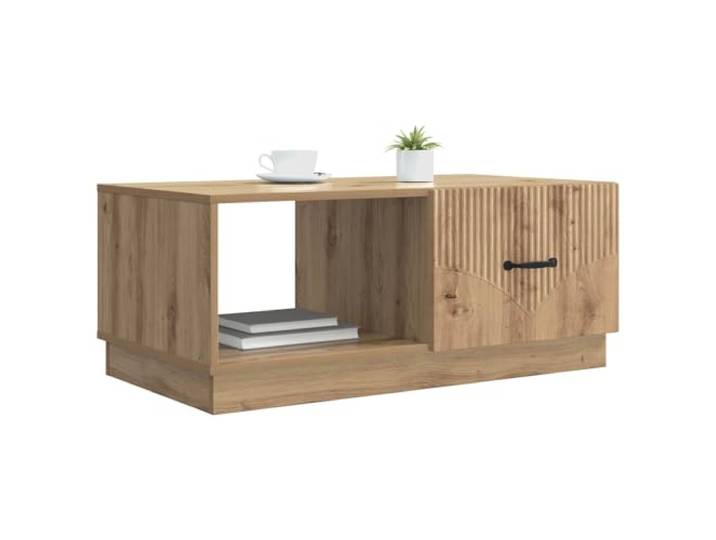 KTHLBRH Beistelltisch Eiche Handwerk 90 x 50 x 37 cm Modern, Vintage Charme, Massivholzplatte, robuste Struktur, Wohnzimmer