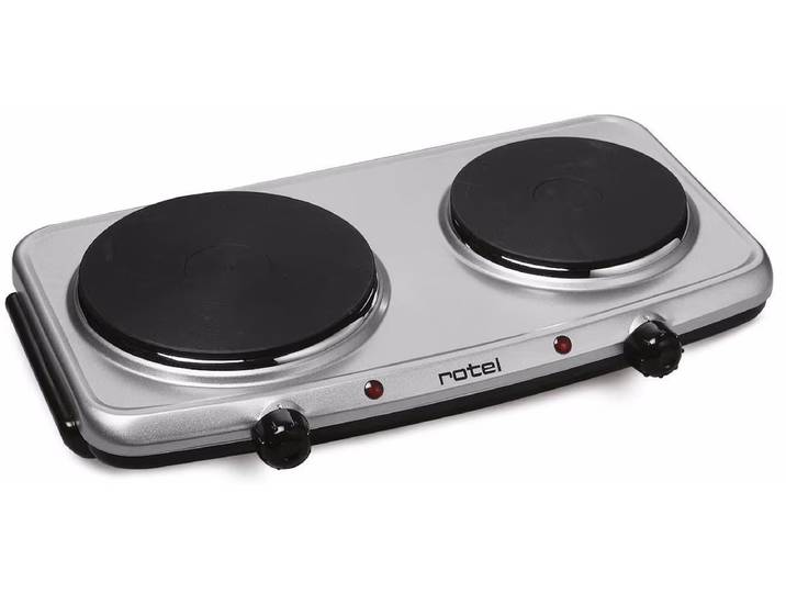 Rotel Doppelkochplatte 1123CH Doppelkochplatte 18/15cm – grau