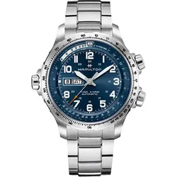 Hamilton Khaki Aviation X-Wind Auto Day Date H77765141 - aviation-blue,blau,silber - 45mm