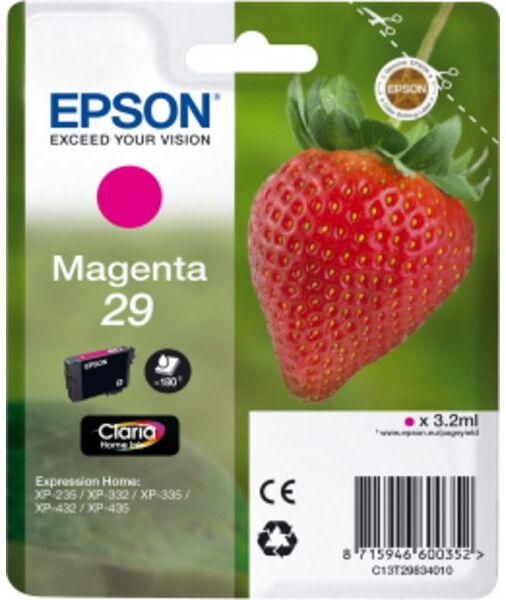 Epson 29 (C13T29834012) - Magenta - Cartouche d'encre Magenta