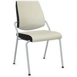 Sedus black dot Vierfußstuhl - Era Futurist creme (CSE01) / Weißaluminium (119) / Ohne (3000)