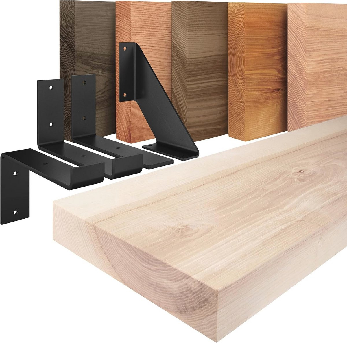 Rustiek houten wandrek voor de woonkamer, keuken of slaapkamer